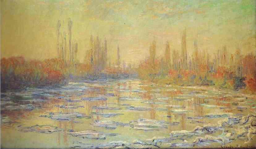 Claude Monet Ice Thawing on the Seine